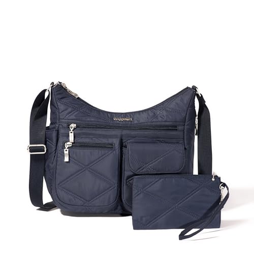 Image of Baggallini womens Everywhere Bagg Crossbody Women 11x9 Lightweight Nylon Hobo Water-resistant Travel Bag W /Rfid