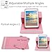 Universal 10 10.1 Inch Android Tablet Case, Dluggs PU Leather 360 Degree Rotating Multi-Angle Viewing Stand Case Cover for 10 10.1 and All 9.5-10.5 Inch Tablet, Bird