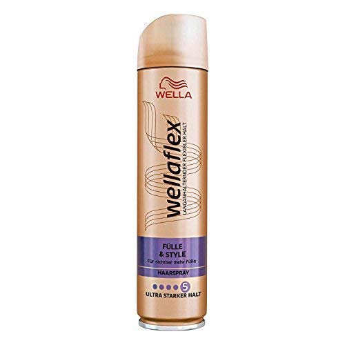 Wella Wellaflex Laca para el Pelo Rellenador & Style Ultra Fuerte, 4 Pack (4 X 250ml)