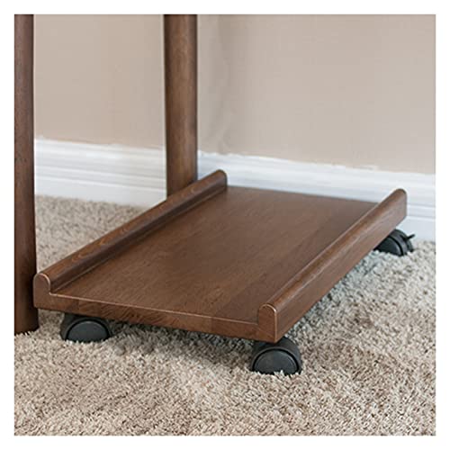 Soporte para CPU de Madera JDXQBLD con ruedas bloqueables, carrito móvil para CPU, color marrón miniatura 4