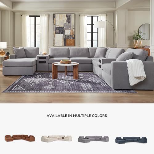 Image of Signature Design by Ashley Modmax Sectional with Audio System and Chaise
