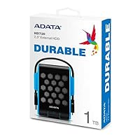 ADATA HD720 - 1 TB, externe Festplatte mit USB 3.2 Gen.1, IP68-Schutzklasse, schwarz-blau – Ansicht 6