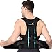 PLETHEON Posture Corrector Belt for Men & Women – Adjustable Back Brace for Spine Alignment, Shoulder & Upper Back Pain Relief | Comfortable Unisex Clavicle Support Brace (Black)