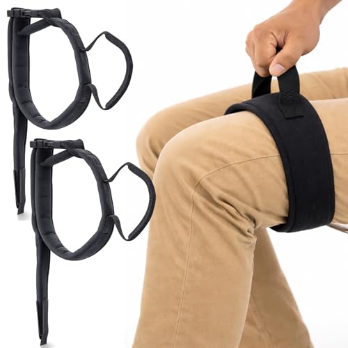 Vive Thigh Lifter Strap (2 Pack) - Pull Up Assistance Band - Medical Equipment Padded Wrist Tool For...