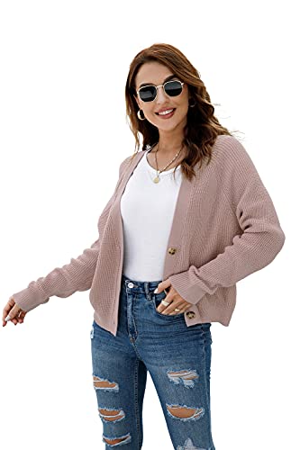 Image of TASAMO Womens Cardigan Sweaters 2026 Fall Cropped Lightweight Sweater