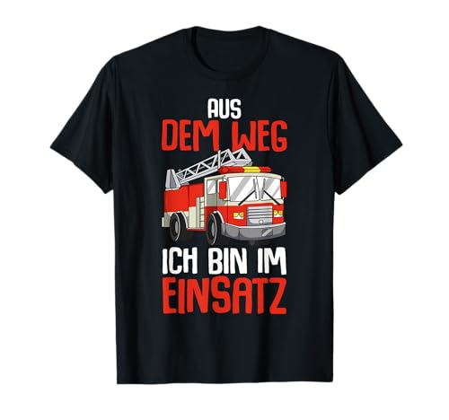 Feuerwehr Feuerwehrmann Feuerwehrauto Kinder Junge T-Shirt