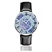 Produktbild Blauer Aquarell-Kopfhörer-Männer 'sSport Uhr PU-Leder-Band-Quarz-Armbanduhr-Uhr