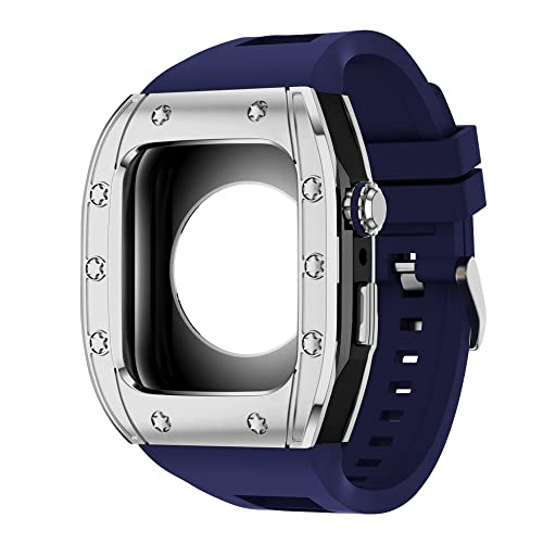 Boîtier en acier inoxydable pour Apple Watch 45mm : kit de modification luxe