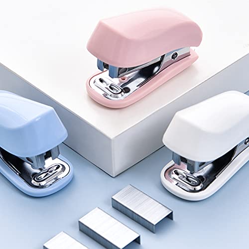 Dlme Pink Color Mini Stapler With Staple Remover & 640 Staples, Cute Stapler Gift For Student And Office Use #TOP3