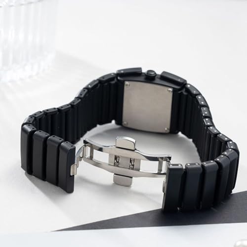 Image of ON TIME OCTUS Unisex Retro Digital Watch | Futuristic Link Strap | LED Display Wristwatch for Men, Women