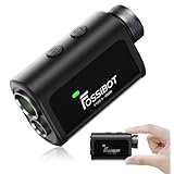 【小さい！速い！見やすい！】【2025年】FOSSiBOT F1000 ゴルフレーザー距離計 3点間距離測定 LCD黒表示 0.02s測定 光学6.3倍望遠 高透過レンズ 1000m/1093yd対応 マグネット Ultra-mini ゴルフ 距離計 ミニ 超軽量 IP54防塵防水 ピンロック スロープモード 競技モード 超小型 距離測定器 高低差 手ブレ補正 充電式 専用ケース付き (ブラック)