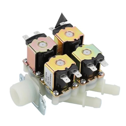 Vanne solénoïde N/C 12V DN20 G3/4 électrovanne eau 1 entrée 4 sorties - 4