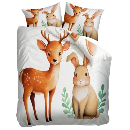 Housse de couette 140x200 microfibre brossée Douce Blanc - 8