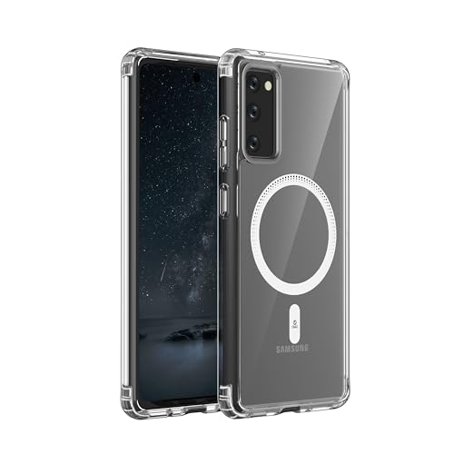 Image of ONES Magnetic for Samsung Galaxy S20 FE 5G /4G Slim Case, Compatible with Magsafe, Military-Grade Drop Guard, Anti-Yellowing, Shockproof Cover for Galaxy S20 FE 5G /4G Scratch-Resistant, Transparent