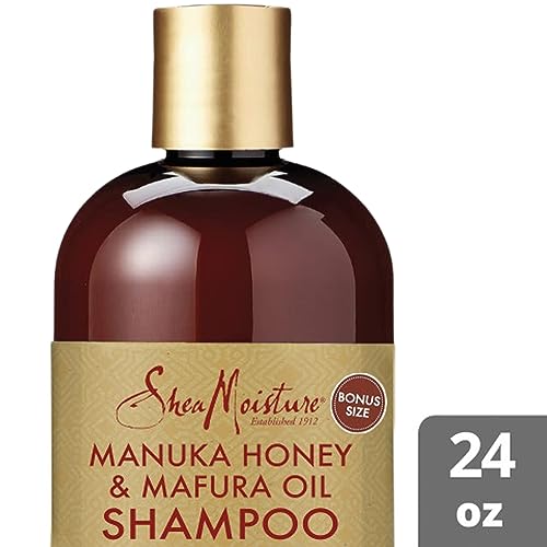 Image of Shea Moisture Manuka Honey and Mafura Oil Intensive Hydration Shampoo for Dry, Damaged Hair - Sulfate-Free, 24 Fl Oz (Pack of 2)
