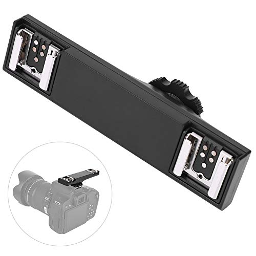 Generic Hot Shoe Splitter Dual Bracket Extension Bar Mount for DSLR Camera Camcorder DV (Exclusively for ), Generice7d3p9fgbt-02