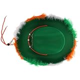 Veemoon Sombrero Irlandés Plumas para Mujeres Accesorio de Disfraz para Fiesta y Carnaval de San para Exteriores y Celebraciones Temáticas