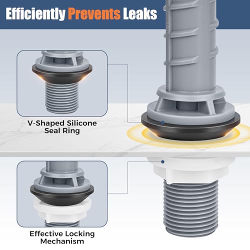 image for Teviora Universal Toilet Flusher Replacement Kit, Water-Saving & Heigh