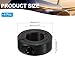 PATIKIL Bore 22mm Single Split Shaft Collar 43mm OD 15mm Thickness, 4 Pack 45#Carbon Steel Locking Collar Clamp Style with Set Screw for Machine Tools Industry, Black