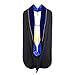lescapsgown Deluxe Doctoral Graduation Gown Hood and Tam 8Sided Package Size 51 RoyalBlue