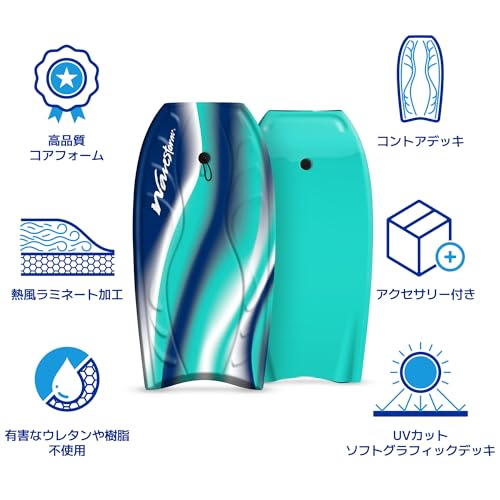 WaveStorm フォームボディーボード 40インチ ターコイズ