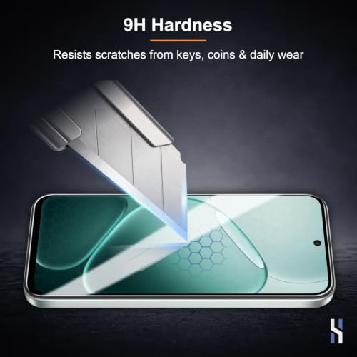 Image of Tempered Glass for Oppo A6 Pro | A6x | A6 4G | A6s - Military Grade 9H Screen Guard, Anti-Scratch, Shatterproof, Edge to Edge Full Coverage - Black Border