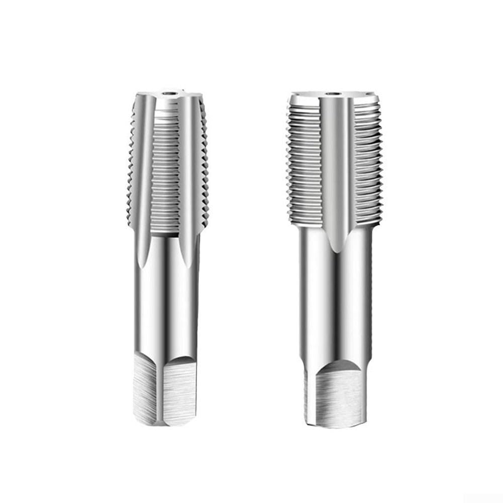 Juego de grifos de tubería para tuberías de agua, herramientas de corte de rosca de metal con portabrocas cuadradas, tamaños de 1 pulgada, 3/4 pulgadas, 1/2 pulgadas, 3/8 pulgadas, 1/4 pulgadas