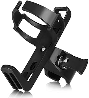 Dacitiery Bike Water Bottle Holder Lightweight Bike Water Bottle Cage 360 Degrees Rotation Strong Bicycle Drink Cup Holders Adjustable Cycling Bottle Rack for MTB Road Mountain and Kids Bikes