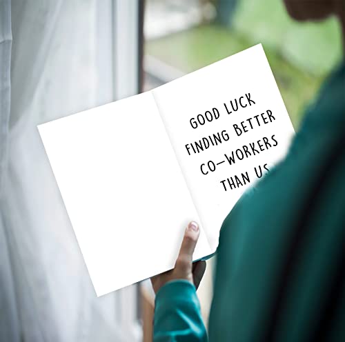 Yikalus Naughty Coworker Leaving Farewell Card, Humorous New Job Gift Idea For Colleague, Best Wishes For Him Her, Good Luck Gift For Boss #TOP3