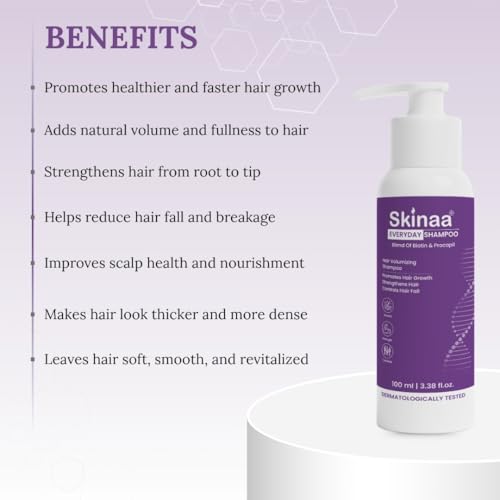 Image of Everyday Hard Water Anti Hair Fall Shampoo with Procapil and Biotin | Reduces Hair Fall and Breakage | Improves Scalp Health Provides Hair Growth | Dermatologically Formulated Scalp Care for Unisex (100 ml)