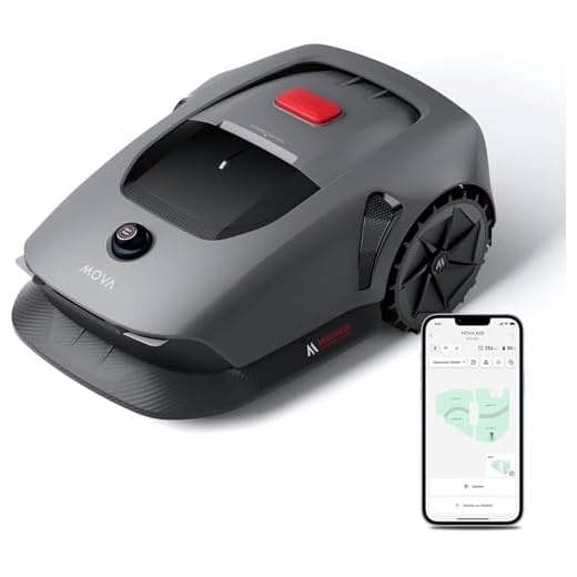 MOVA 600 Robot Tondeuse Installation sans Fil, cartographie 3D-LiDAR jusqu'à 600 m², évitement Intelligent des Obstacles. Contrôle Via App, Coupe en U, Silencieux, alertes de sécurité.