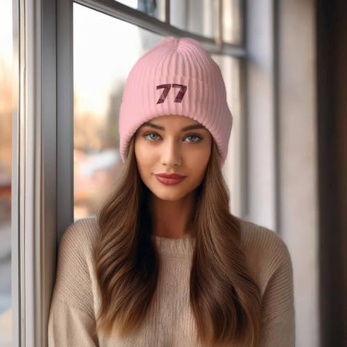 Bonnet 77 Number Cuffed Beanie doux et extensible contre le froid - 3