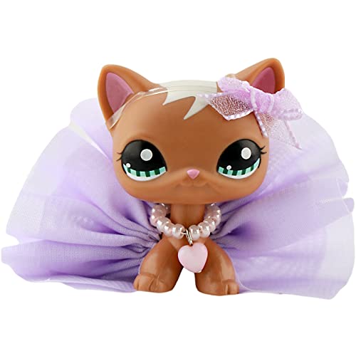 MINITOY-Pet-Shop-lps-Shorthair-Cat-1170-Brown-Body-Blue-Eyes-with-LP-Accessories-Collier-ordinateur-portable-boucles-doreilles-Rare-Toy-Figure-Collectable-Boys-Girls-Kids-Gift-Set