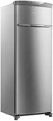 Freezer Vertical Brastemp Flex de 228 Litros Frost Free em Evox cor Inox- Bvr28mk