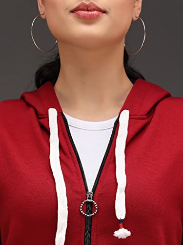 Image of eKools� Women's Fleece Winters Hoodie Sweatshirt Zipper with Pockets (Flee1 Series)