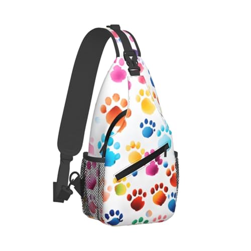 Bolso bandolera deportivo colorido para adultos unisex miniatura 2