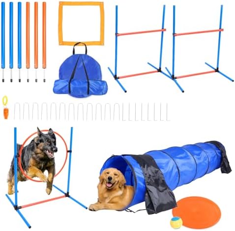 Dog Agility Course Dog Agility Training Set – Adjustable Hurdles
