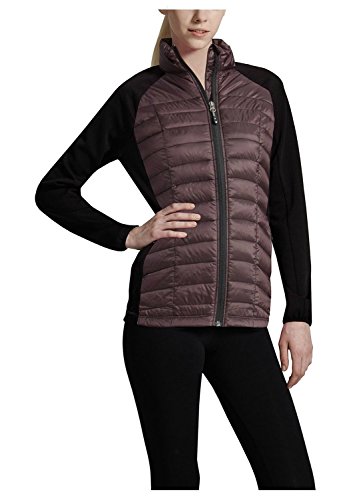 32 Degrees Heat Womens Mixed Media Down Performance Jacket Eggplant Medium