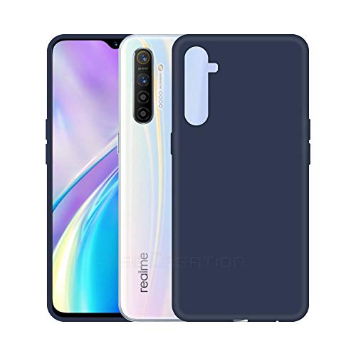 Image of Case Creation Luxurious OG Series for Realme XT Case Cover,Anti-Dirty Slim Case Frosted Matte Cute Candy TPU Raised Bezel (Splash of Color) Back Cover for RealmeXT -Navy Electric Blue