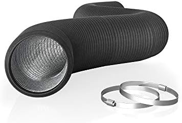 AC Infinity Flexible 4-Inch Aluminum Ducting, Heavy-Duty Four-Layer Protection, 8-Feet Long for Heating Cooling Ventilation and Exhaust