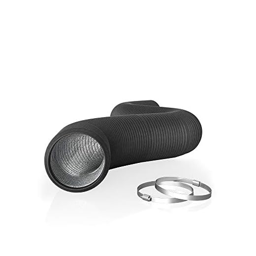 AC Infinity Flexible 4-Inch Aluminum Ducting, Heavy-Duty Four-Layer Protection, 8-Feet Long for Heating Cooling Ventilation and Exhaust