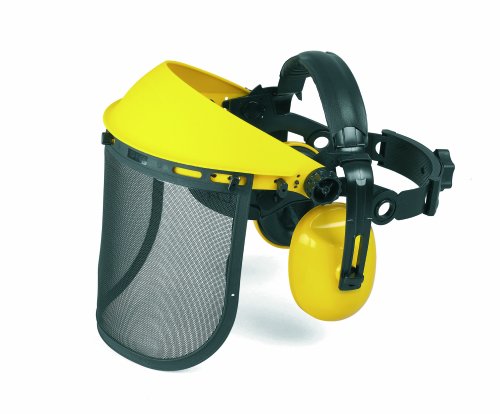 Preisvergleich Produktbild Universal Gehörschutz mit Netz-Visier, PRO002: Kapselgehörschutz mit ohrenumschließenden Kapseln, schalldämmend, optimaler Schutz bei Gartenarbeiten (Artikel-Nr. 00057-76.165.02)