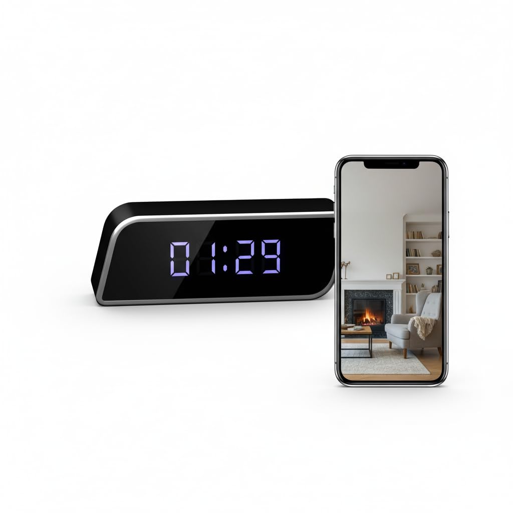 Smart-Uhr-Kamera 4K UHD Nachtsicht 2600mAh Akku WLAN AP