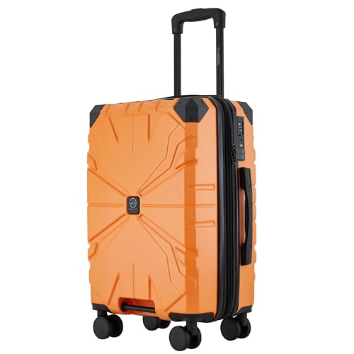 Image of Wrangler ATG Alpine 22 inch Expandable Rolling Hardside Carry-On Luggage, Blazing Orange