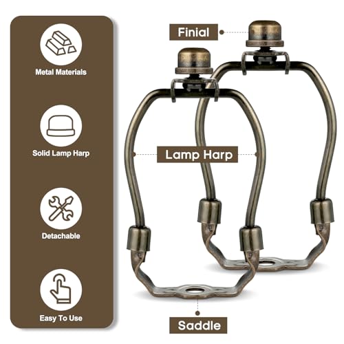 Soporte para lámpara de suelo o mesa de 4 pulgadas en bronce ajustable 6