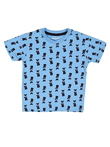 Image of Round Neck Tshirts | Half Sleeves Cotton Printed T Shirts Regular Fit for Boys (Pack of 2)