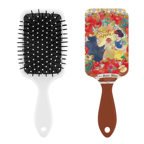 白雪姫 フ?リンセス パドルブラシ ヘアブラシ くし 絡まない 頭皮マッサージ おしゃれ レディース メンズ 兼用 マッサージブラシ ツヤ サラサラ 頭皮ケア キャラクター 人気 かわいい 便利 人気