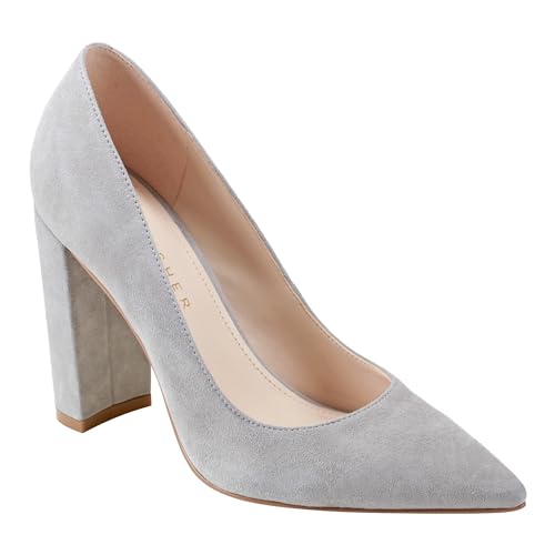 Marc Fisher LTD Women's Abilene Pump, Light Grey Suede 050, 6