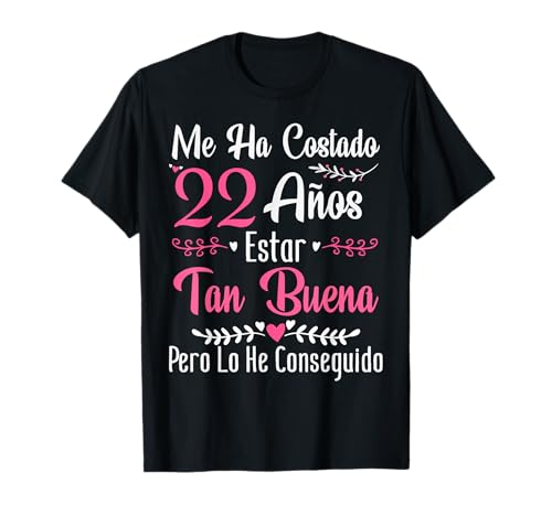 22 Años Regalo de Cumpleaños Mujer Hecha En 2001 22 Años Camiseta