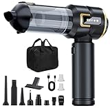 Car Vacuum Cleaner Cordless with Battery and 3-Segment Display,23000PA High Power Mini Vacuum Cleaner,Rechargeable Handheld Vacuum Cleaner,Portable Vacuum for Pet Hair, Home, Office